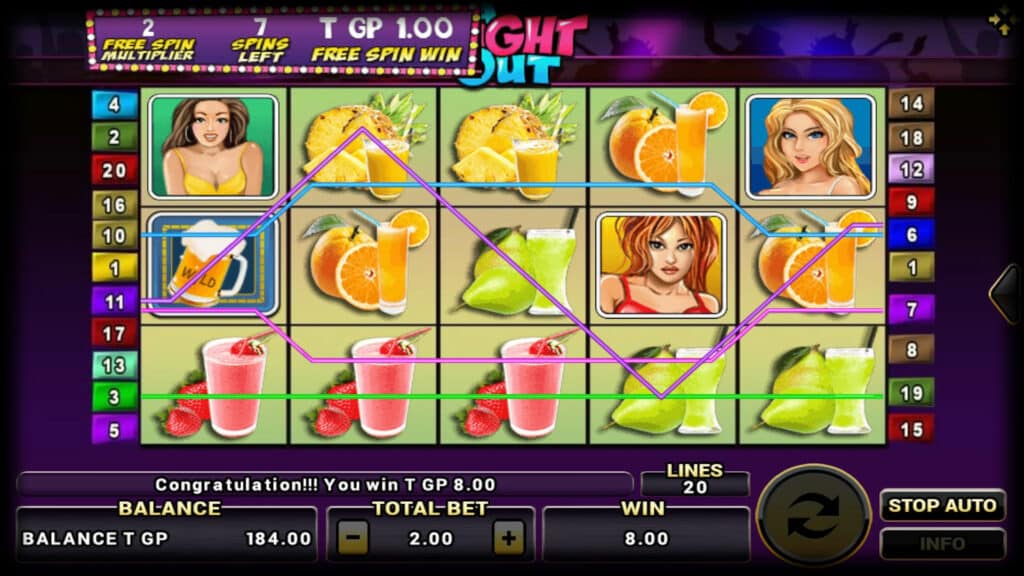 ฟีเจอร์เกม A Night Out